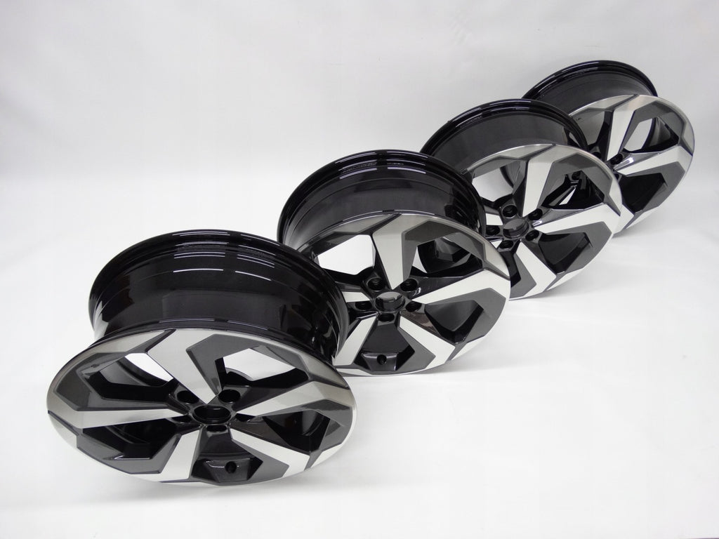 4x Alufelge 18 Zoll 7.5" 5x114.3 45ET Glanz Graphit Mg Qashqai III J12 Rim Wheel FEL6492252018od