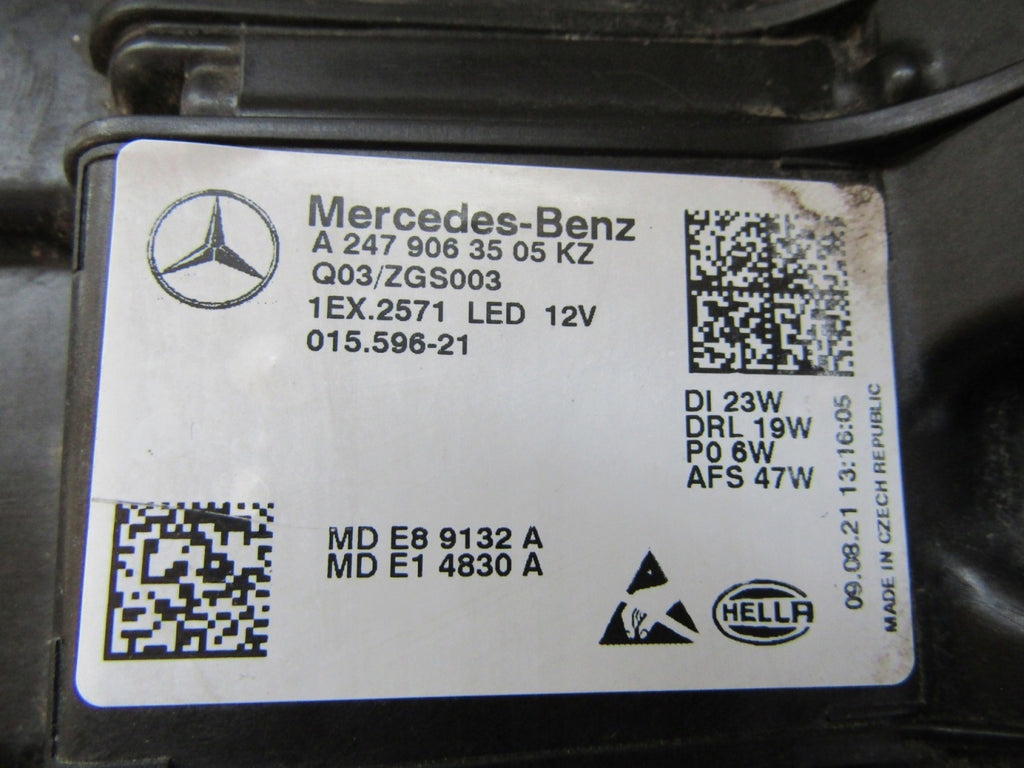 Frontscheinwerfer Mercedes-Benz W247 A2479063505 LED Links Headlight SCH3593839429cb