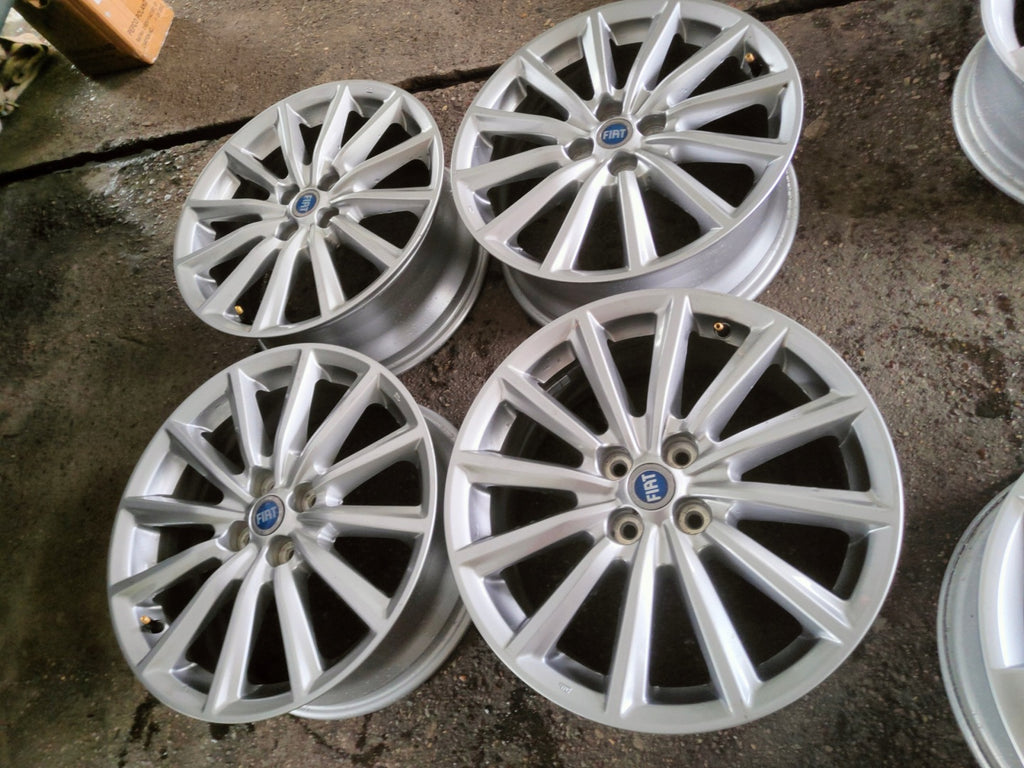 4x Alufelge 17 Zoll 7.0" 4x100 45ET Glanz Grau 9965947070 Fiat Rim Wheel FEL5282259392dm