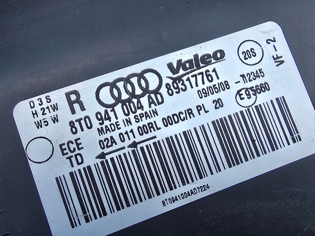 Frontscheinwerfer Audi A5 8T0941004AD Bi-Xenon Rechts Scheinwerfer Headlight