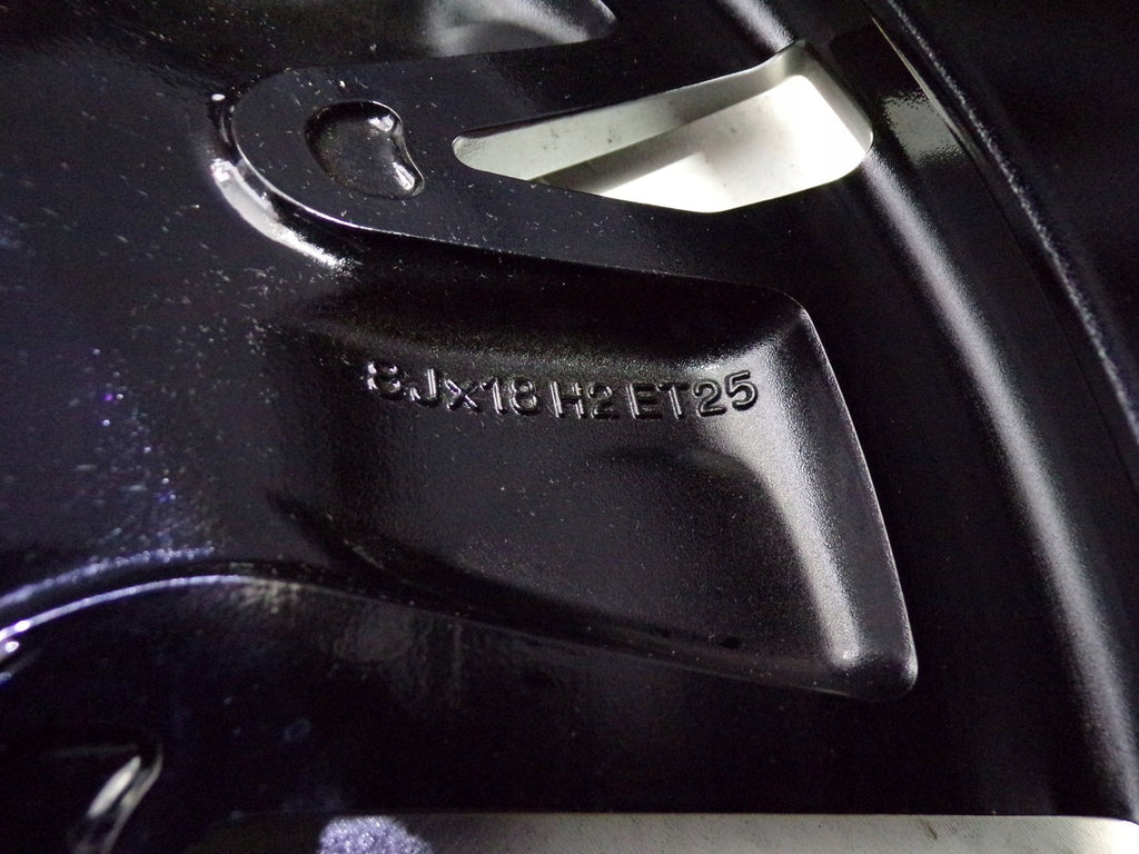 4x Alufelge 18 Zoll 8.0" 5x112 25ET Glanz Schwarz 760601025M Audi Q7 Touareg FEL2572479853fz