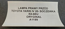 Laden Sie das Bild in den Galerie-Viewer, Frontscheinwerfer Toyota Yaris Rechts Scheinwerfer Headlight SCH2339797283za