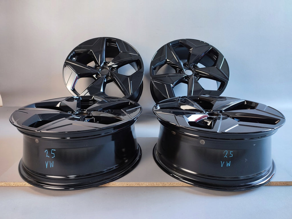 4x Alufelge 19 Zoll 7.5" 5x112 50ET Glanz Schwarz 10A601025 VW Tiguan Touran FEL1101819746at