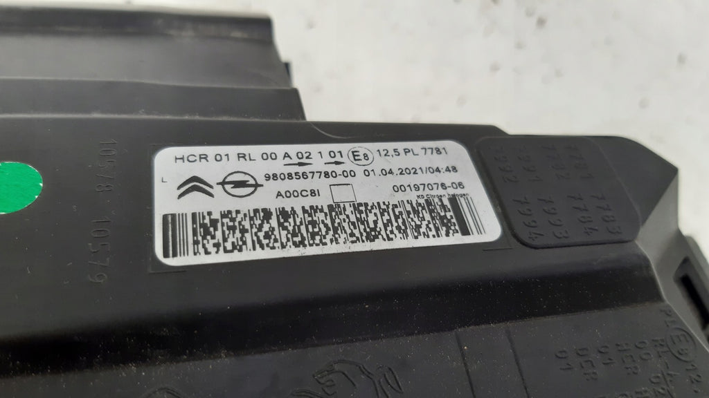 Frontscheinwerfer Opel Zafira Vivaro 9808567780 Links Scheinwerfer Headlight