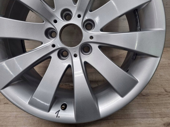 1x Alufelge 18 Zoll 8.0" 5x120 30ET Glanz Silber BMW 5 F10 F07 Rim Wheel FEL6014557482wv