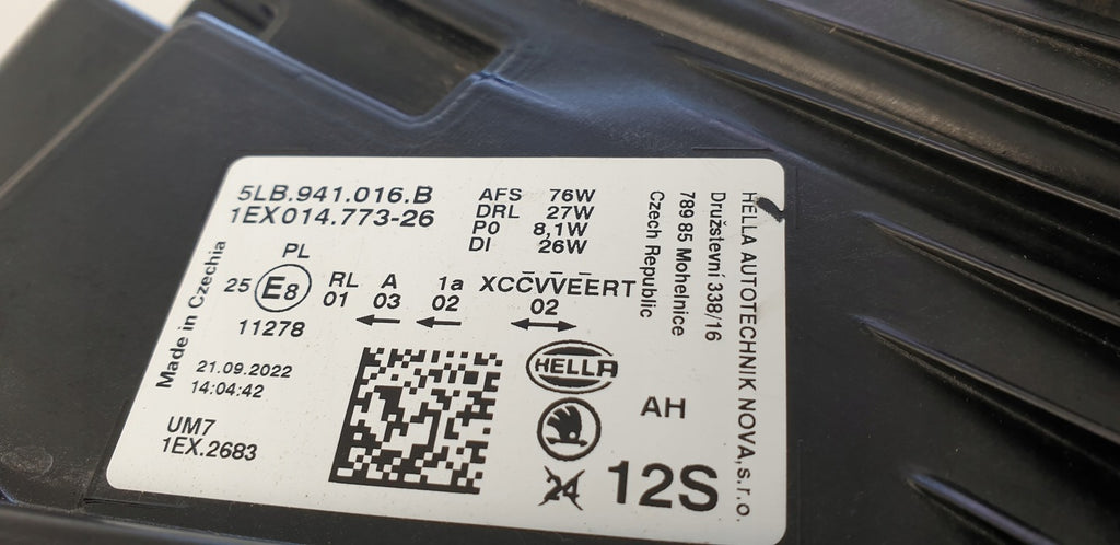 Frontscheinwerfer Skoda Enyaq 5LB941016B Full LED Rechts Scheinwerfer Headlight