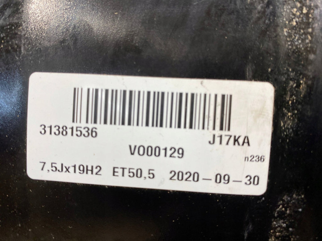 1x Alufelge 19 Zoll 7.5" 5x108 50 5ET 31381536 Volvo Xc60 Ii Rim Wheel FEL5479093378kt