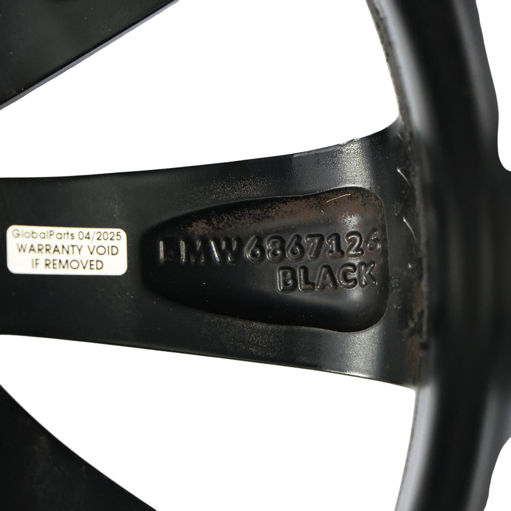 1x Alufelge 17 Zoll 7.5" 5x120 37ET Glanz Schwarz 6867126 BMW F30 F32 F31 FEL3216983322nt