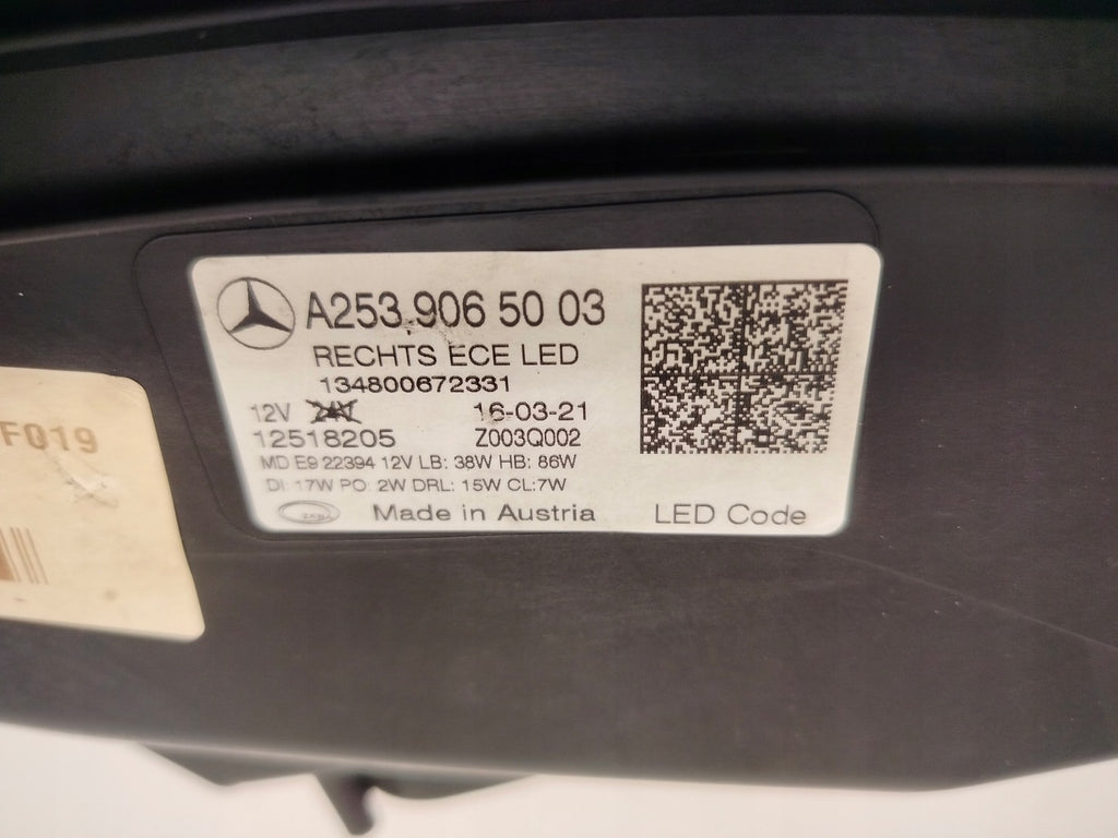 Frontscheinwerfer Mercedes-Benz Glc A2539065003 A2539064903 Rechts oder Links SCH6376802306aa