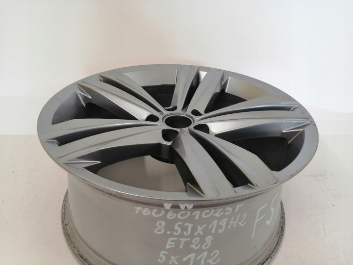 1x Alufelge 19 Zoll 8.5" 5x112 28ET Glanz Graphit 760601025P VW Touareg Cr7 FEL2096391483xf