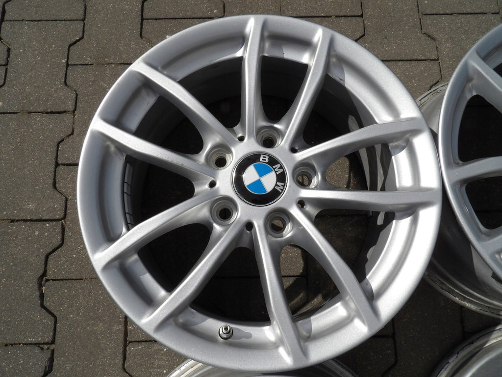 4x Alufelge 16 Zoll 7.0" 5x120 40ET Glanz Silber BMW Rim Wheel FEL9835174968gg