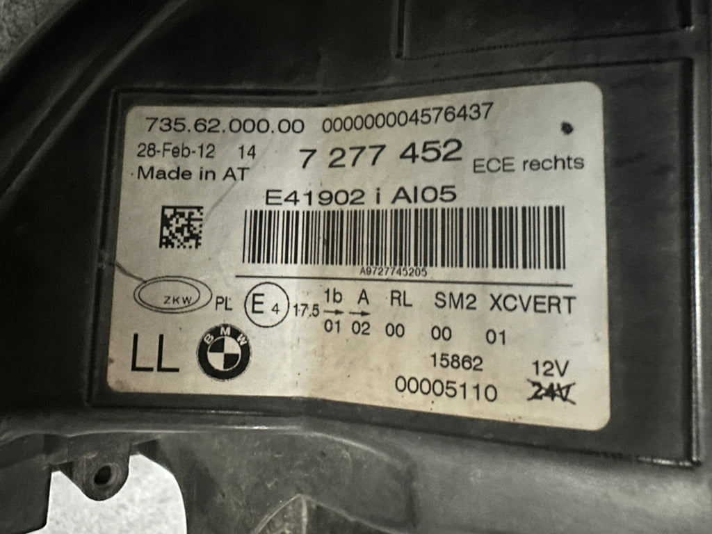 Frontscheinwerfer BMW X6 E71 7277452- LED Rechts Scheinwerfer Headlight SCH1327152519so