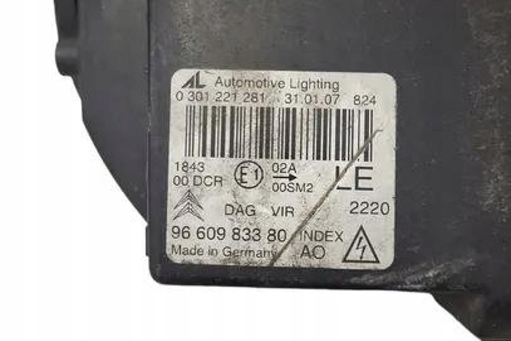 Frontscheinwerfer Citroën C6 9660983380 Links Scheinwerfer Headlight SCH9382112815jy