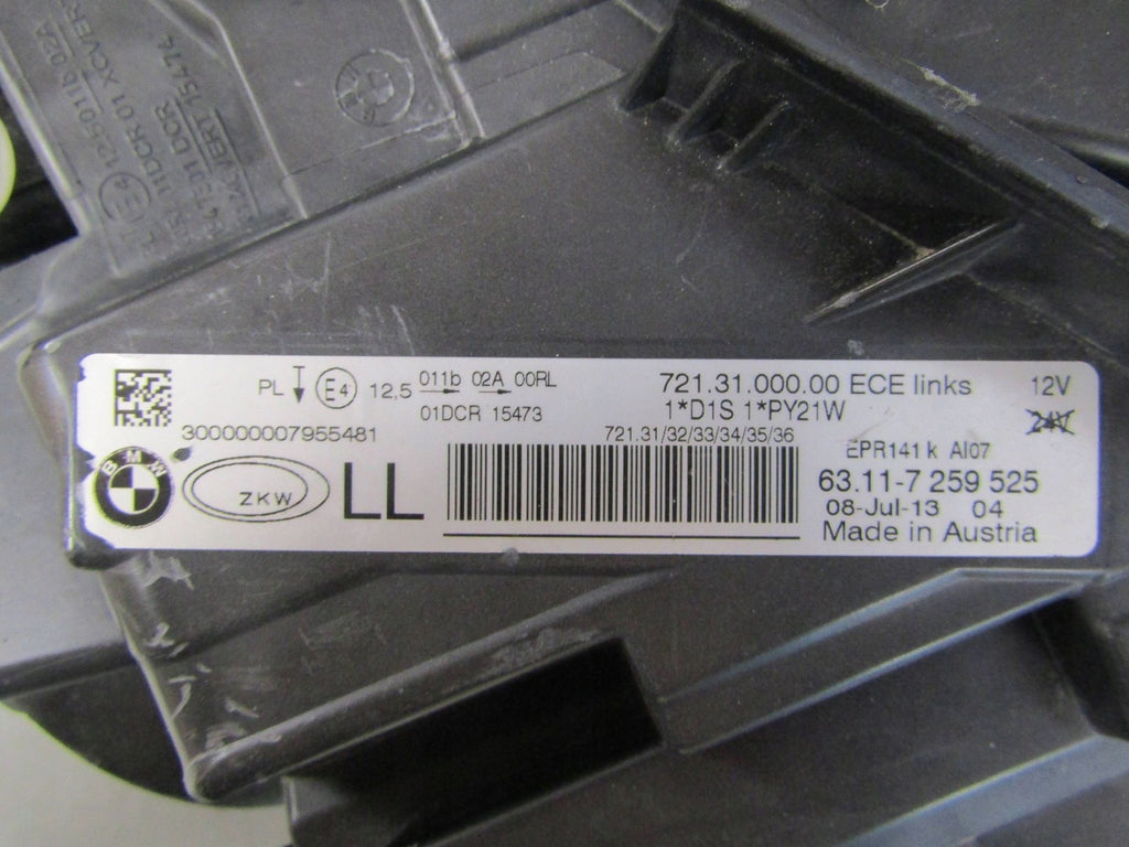 Frontscheinwerfer BMW 3 F30 F31 7259525 Xenon Links Scheinwerfer Headlight SCH7217014911bc