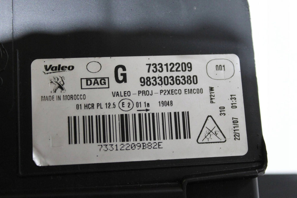 Frontscheinwerfer Peugeot 9833036380 Links Scheinwerfer Headlight SCH9834163306un