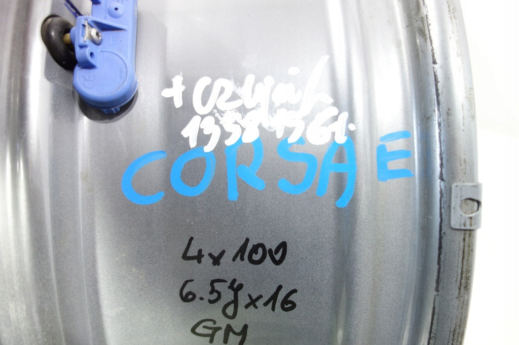 1x Alufelge 16 Zoll 6.5" 4x100 40ET Glanz Graphit 13581561 Opel Corsa E FEL7641466718ti