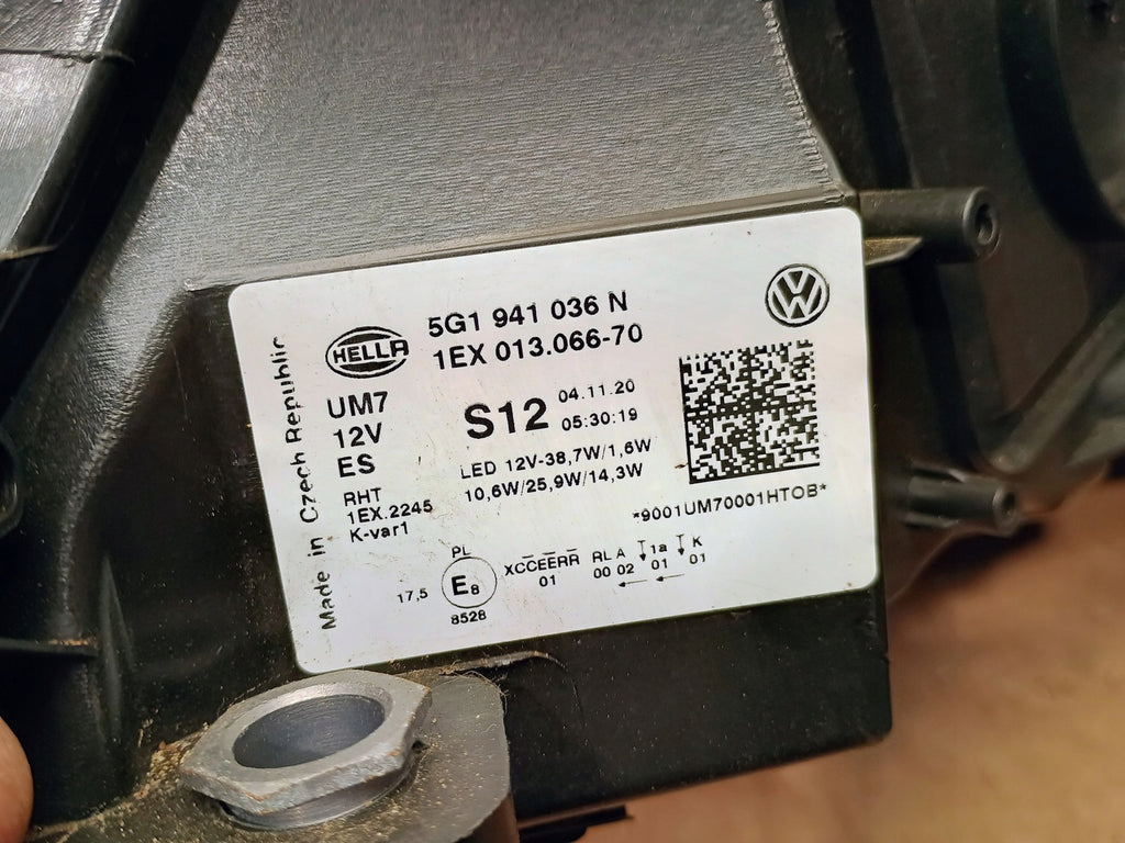 Frontscheinwerfer VW Golf VII 5G1941036N LED Rechts Scheinwerfer Headlight SCH4026575152jl