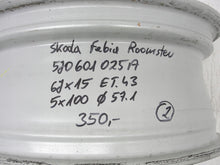 Laden Sie das Bild in den Galerie-Viewer, 1x Alufelge 15 Zoll 6.0" 5x100 43ET 5J0601025A Skoda Roomster Rim Wheel FEL7811599371uu