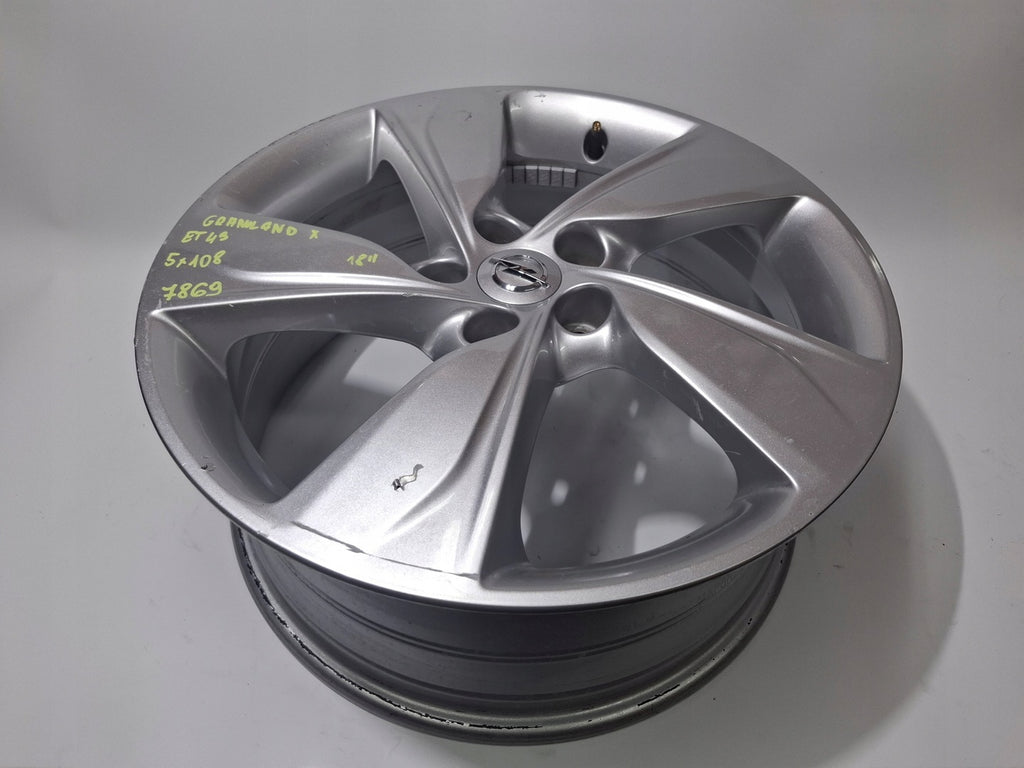 1x Alufelge 18 Zoll 7.5" 5x108 YP0006438 YP00180480 Opel Grandland X Rim Wheel