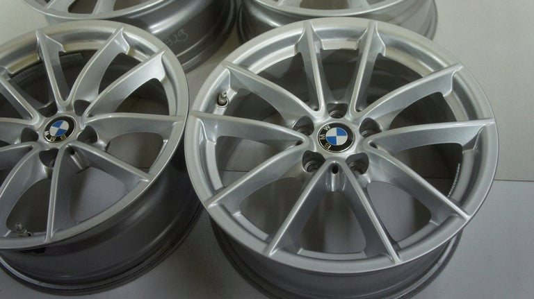 4x Alufelge 17 Zoll 7.5" 5x112 27ET Glanz Silber 6868217 BMW Rim Wheel FEL3694575018cz