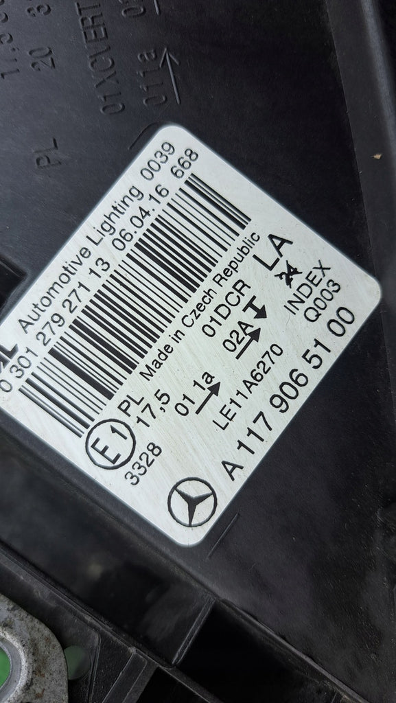 Frontscheinwerfer Mercedes-Benz Cla A1179065100 Bi-Xenon Links Headlight SCH8179782224km