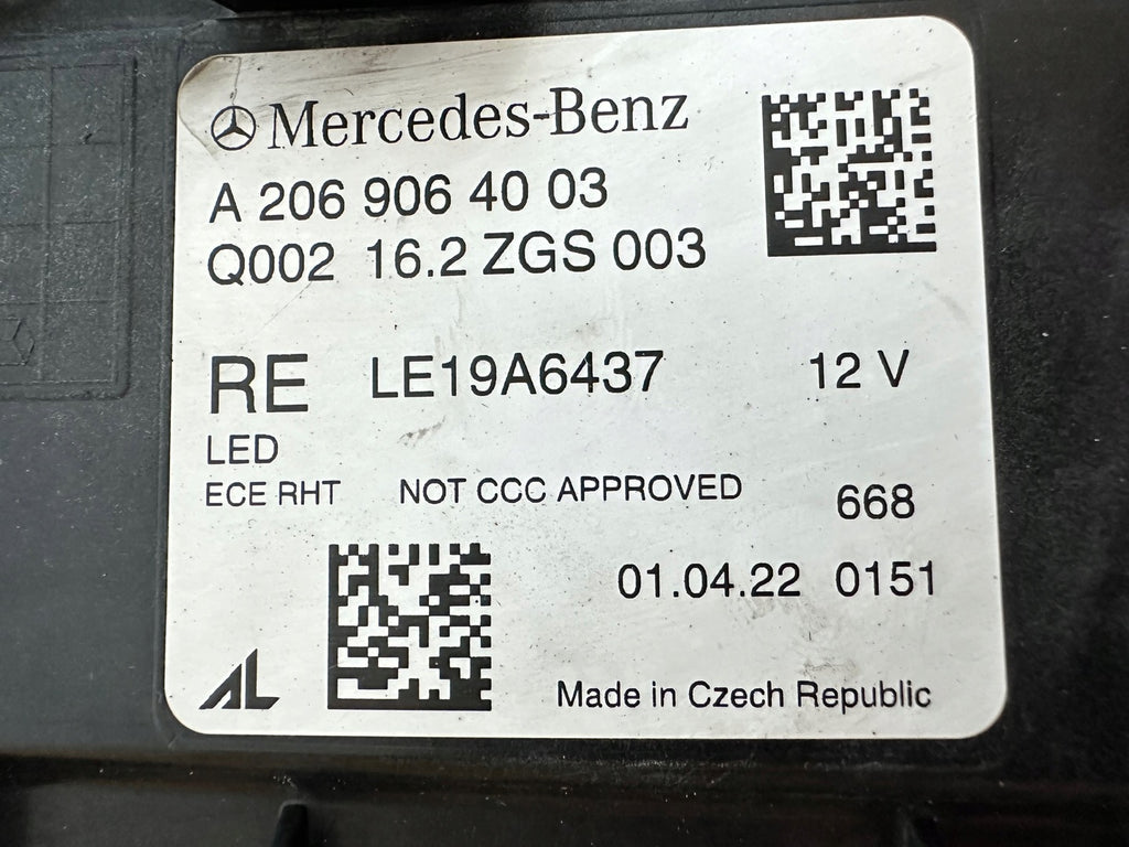 Frontscheinwerfer Mercedes-Benz A2069064003 LED Rechts Scheinwerfer Headlight SCH4173240369ru