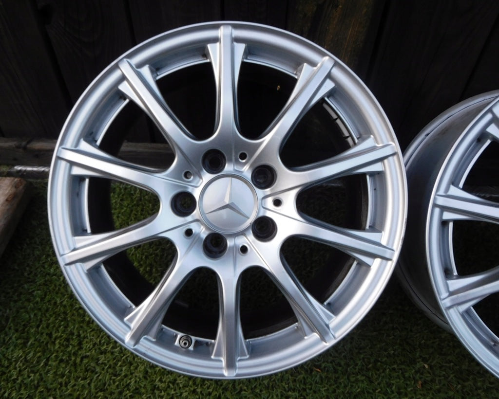 4x Alufelge 16 Zoll 6.5" 5x112 38ET Glanz Silber A2054012400 Mercedes-Benz W205 FEL4680415090qm