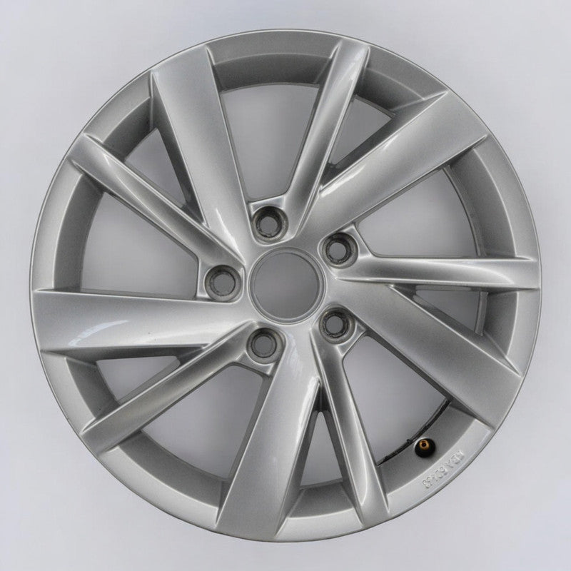 1x Alufelge 16 Zoll 6.5" 5x112 46ET Glanz Silber 5H00714960 Vw Rim Wheel