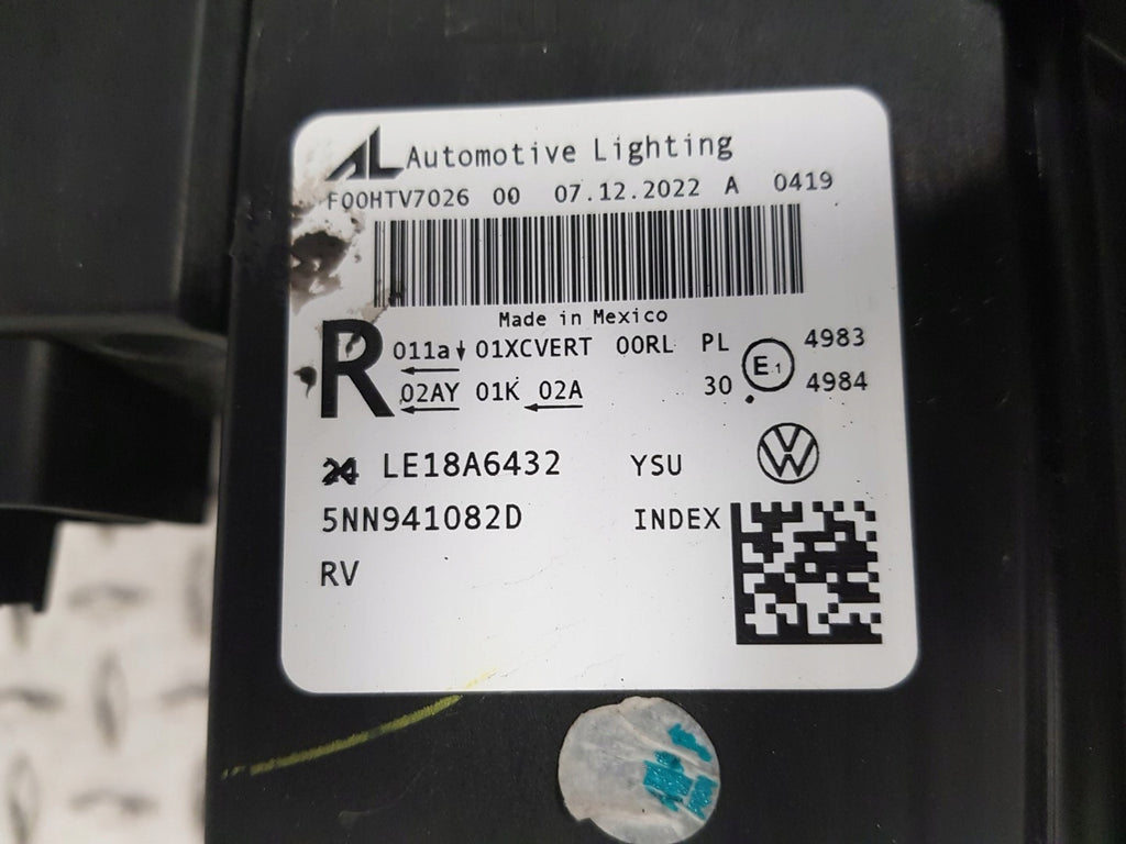 Frontscheinwerfer VW Tiguan 5NN941082D Full LED Rechts Scheinwerfer Headlight