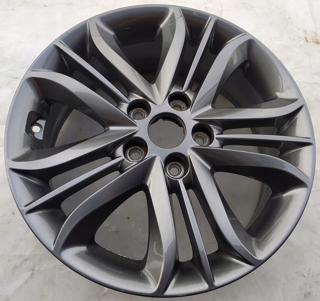 1x Alufelge 17 Zoll 6.5" 5x114.3 50ET Glanz Graphit 52910-2Y600 Hyundai