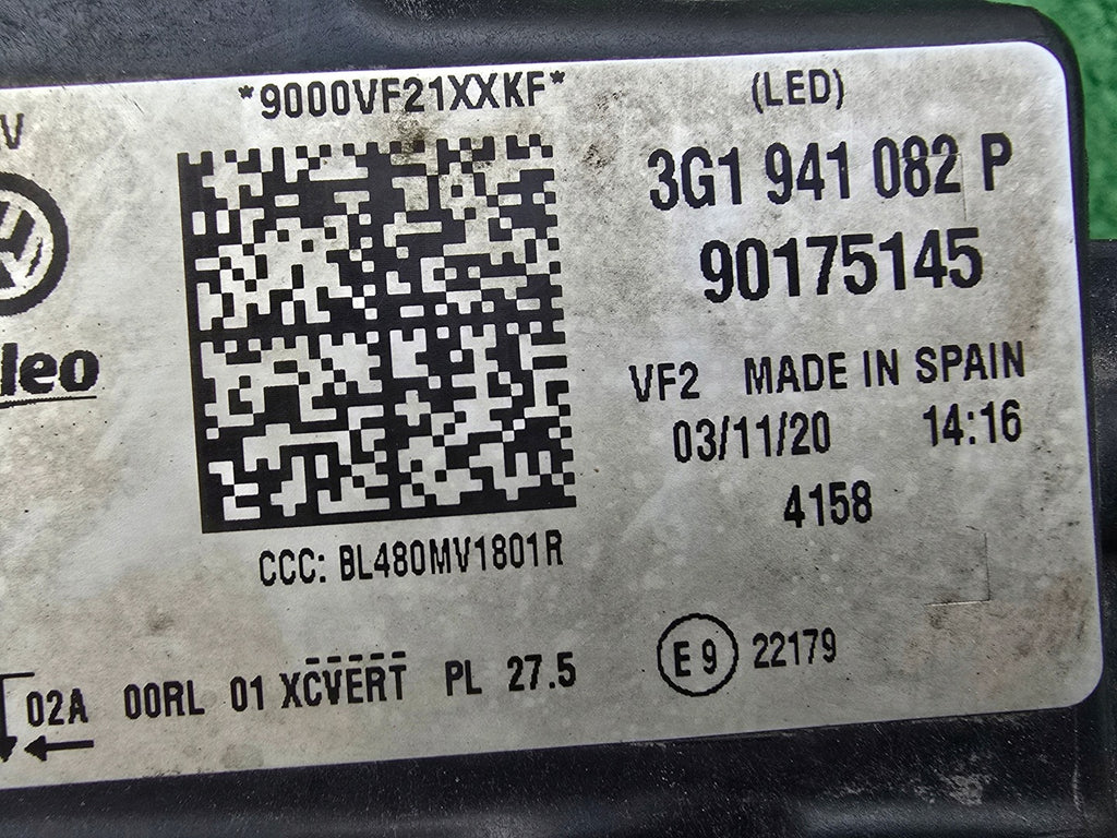 Frontscheinwerfer VW Passat B8 3G1941082P LED Rechts Scheinwerfer Headlight SCH4310519941ni