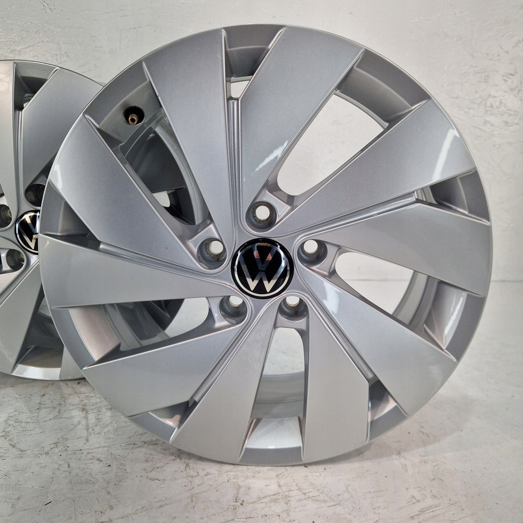 4x Alufelge 17 Zoll 6.5" 5x112 46ET Glanz Silber 5H0601025B- VW I Rim Wheel FEL1000916878ib