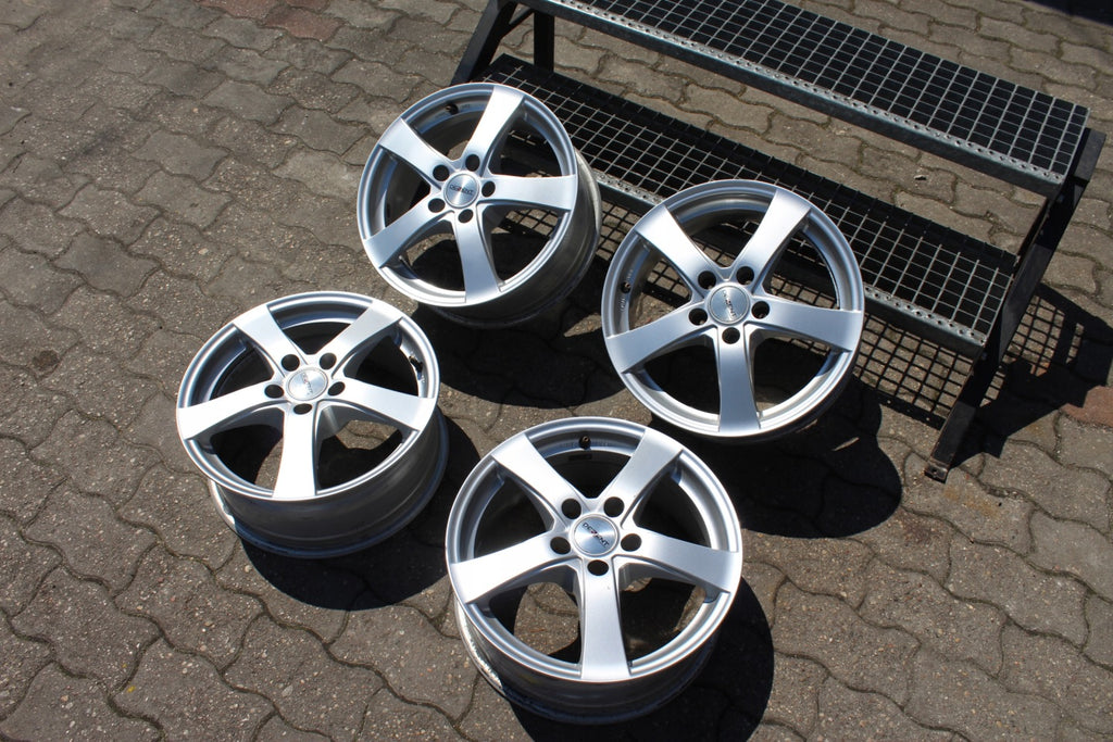 4x Alufelge 16 Zoll 6.5" 5x108 40ET Glanz Silber KBA-47675 Rim Wheel FEL9107595735us