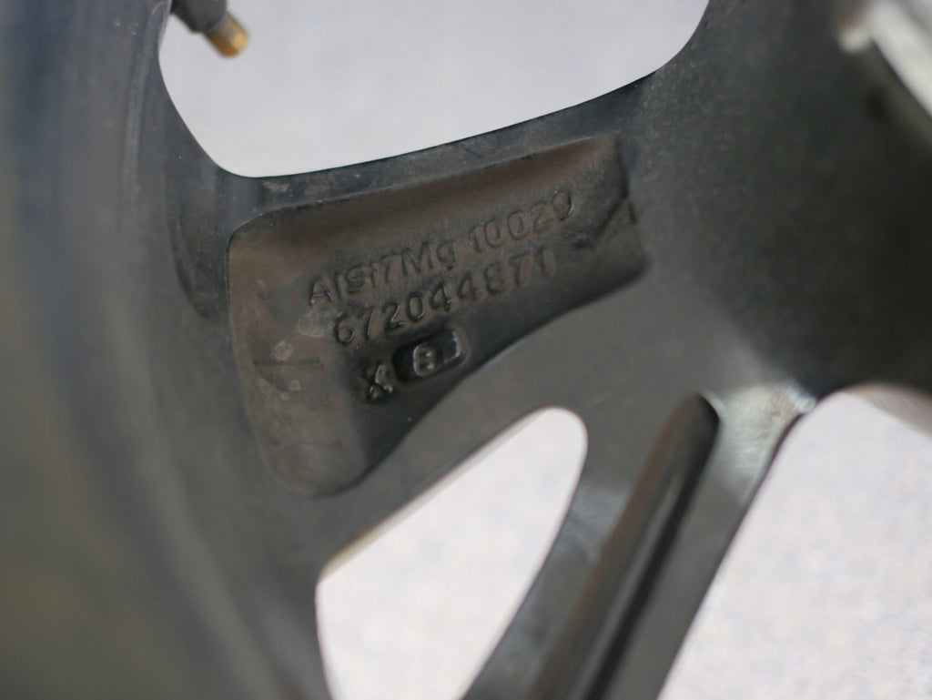 1x Alufelge 16 Zoll 6.5" 4x108 32ET Glanz Schwarz 9833892580 Opel Corsa F FEL2213010286sm