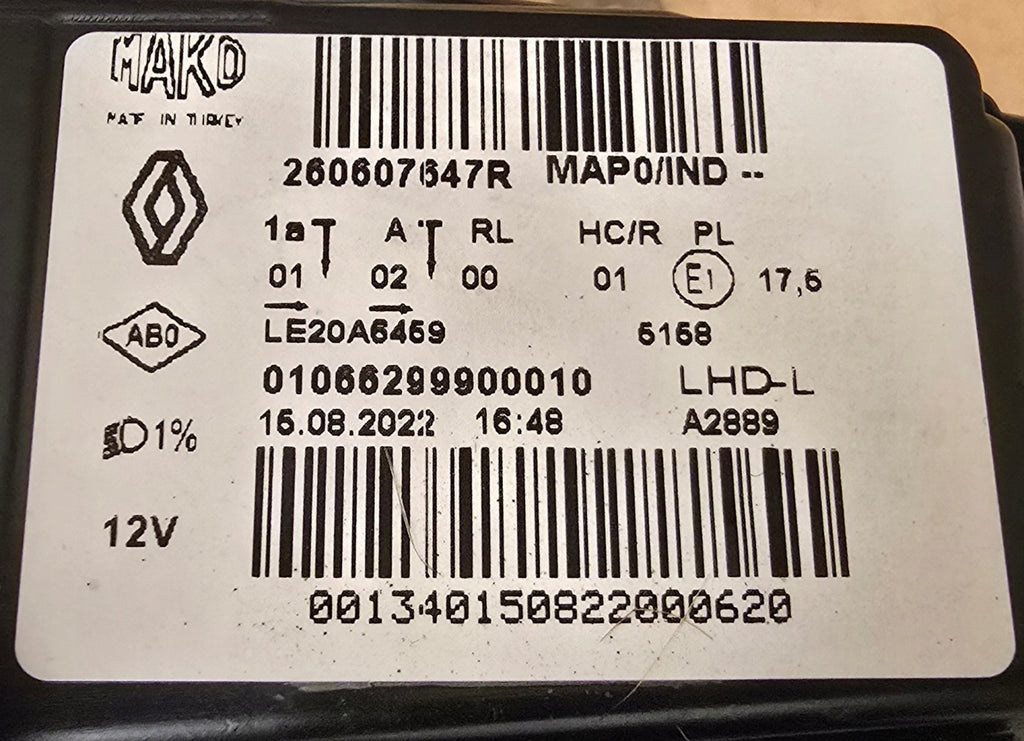 Frontscheinwerfer Renault Clio I 5 260607647R AA LED Links Headlight SCH8498059307tc