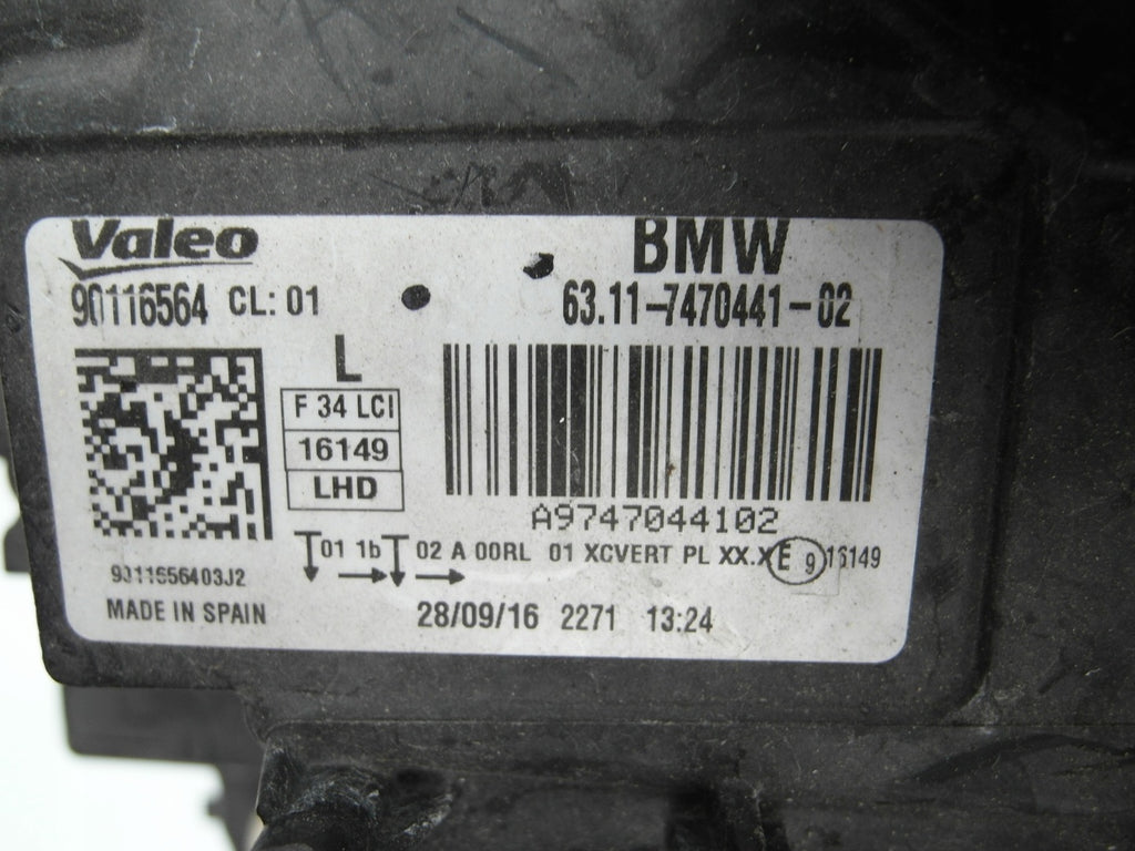 Frontscheinwerfer BMW 3 F34 7470441-02 Ein Stück (Rechts oder Links) Headlight SCH7808335962xu