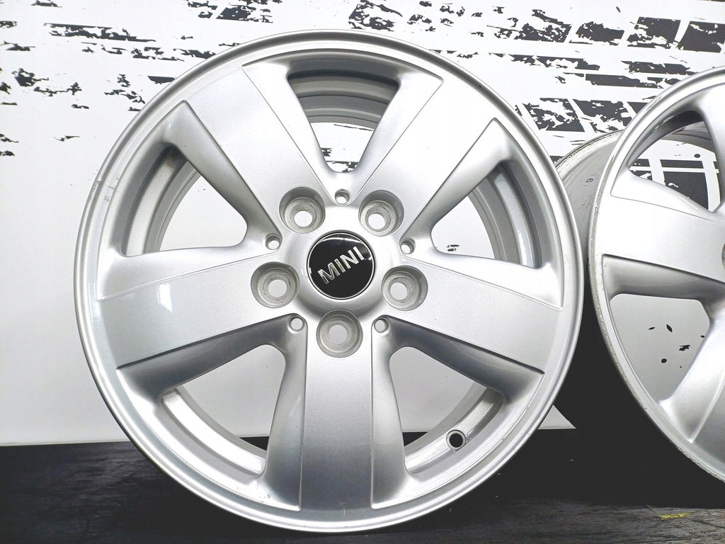 4x Alufelge 15 Zoll 5.5" 5x112 46ET Glanz Silber 6855101 Mini Rim Wheel