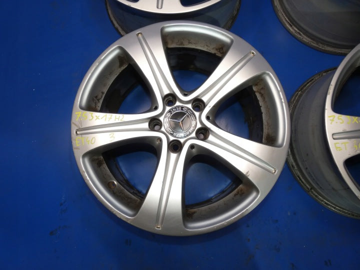 4x Alufelge 17 Zoll 7.5" 5x112 40ET Glanz Schwarz Mercedes-Benz W213 W205 FEL8530344355dd