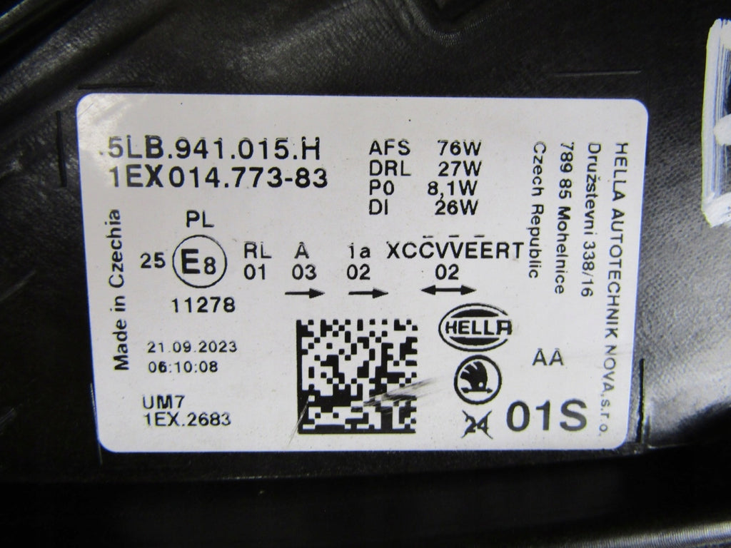 Frontscheinwerfer Skoda Enyaq 5LB941015B LED Links Scheinwerfer Headlight SCH1132413680ar