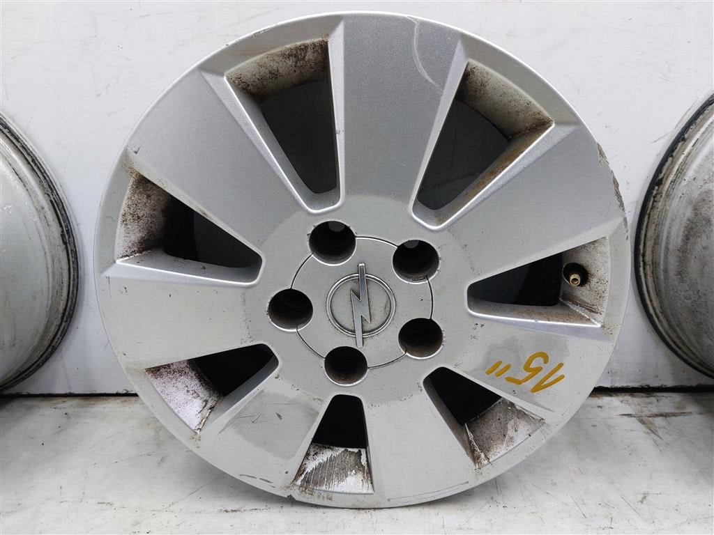4x Alufelge 15 Zoll 6.0" 5x110 Matt Silber 13157780 Opel Astra H Meriva FEL9173885444xh