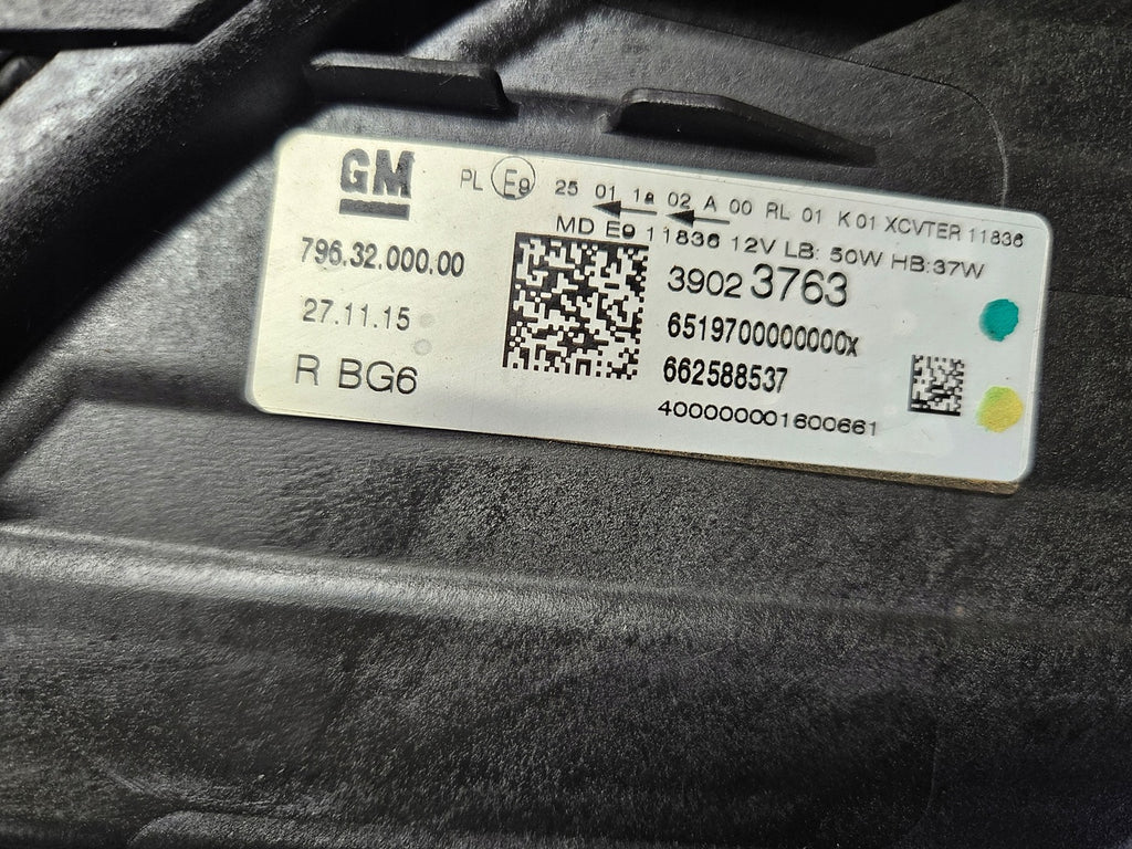 Frontscheinwerfer Opel Astra K 39023763 LED Rechts Scheinwerfer Headlight