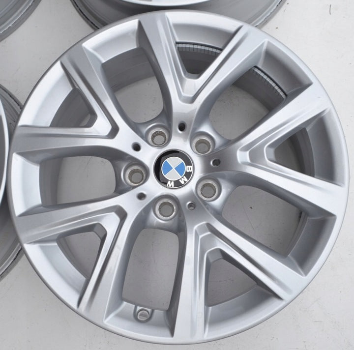 4x Alufelge 17 Zoll 6.5" 5x112 39ET Glanz Silber 6856076 BMW F39 F48 Rim Wheel FEL9385212962lo