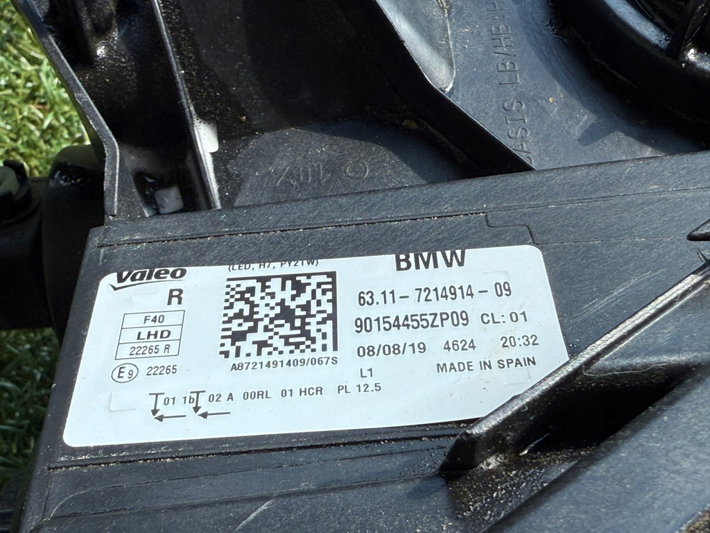 Frontscheinwerfer BMW 1 F40 7214914-09 LED Rechts Scheinwerfer Headlight SCH1627677984yr