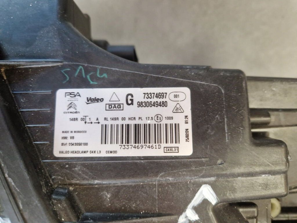 Frontscheinwerfer Citroën C4 III 73374697 Links Scheinwerfer Headlight SCH8971093338os