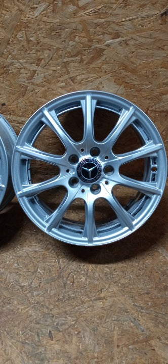 4x Alufelge 16 Zoll 6.5" 5x112 38ET A2054012400 Mercedes-Benz W205 Rim Wheel FEL7622993246fm