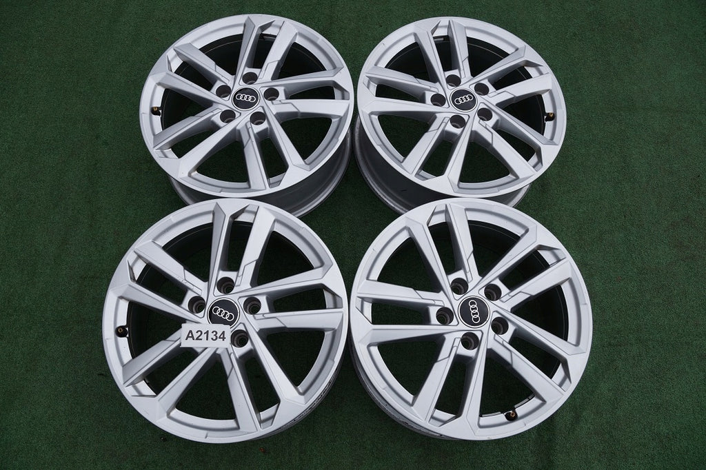 4x Alufelge 17 Zoll 6.5" 5x112 43ET Glanz Silber 8Y0601025 Audi A3 Rim Wheel FEL1283730861kr