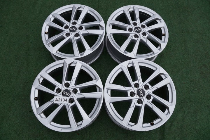 4x Alufelge 17 Zoll 6.5" 5x112 43ET Glanz Silber 8Y0601025 Audi A3 Rim Wheel FEL1283730861kr