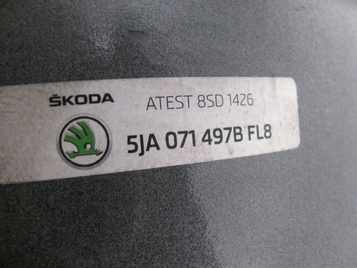 1x Alufelge 17 Zoll 7.0" 5x100 46ET Glanz Schwarz 5JJ601025A Skoda Fabia