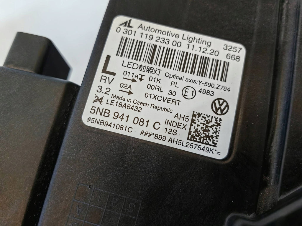 Frontscheinwerfer VW Tiguan 5NB94101C Full LED Links Scheinwerfer Headlight