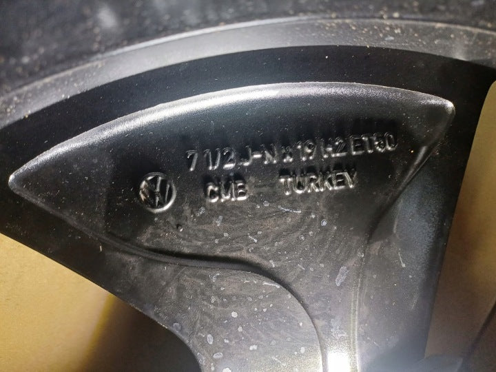 1x Alufelge 19 Zoll 7.5" 5x112 50ET 10A601025K 10A601025L VW Id.3 Rim Wheel FEL1896505480ay